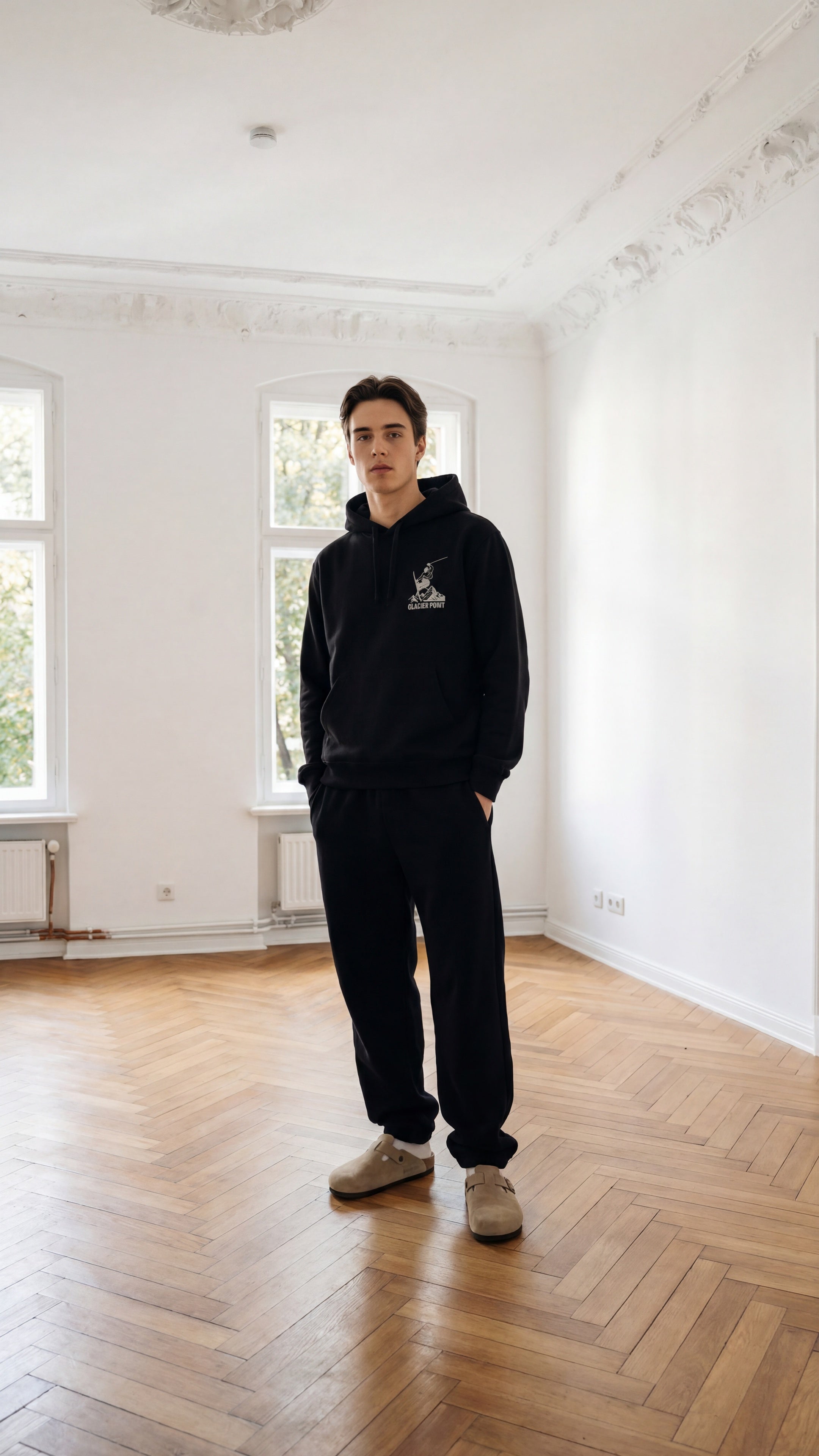 Logo Hoodie Schwarz