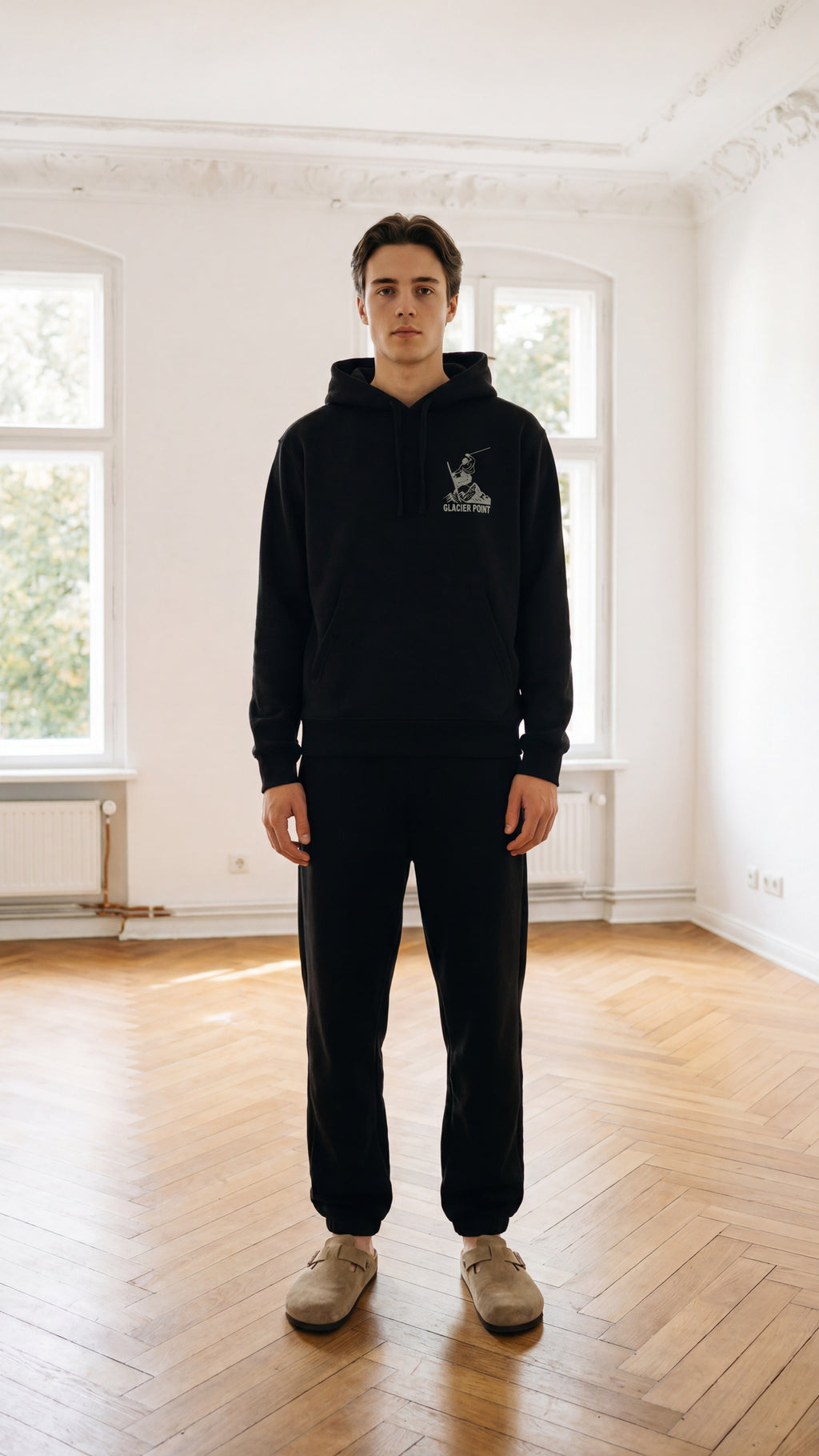 Logo Hoodie Schwarz
